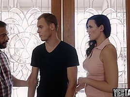 Bisexual Stepmommy Couple Pound A Young Twink With All In, Draven Navarro And Penney Play